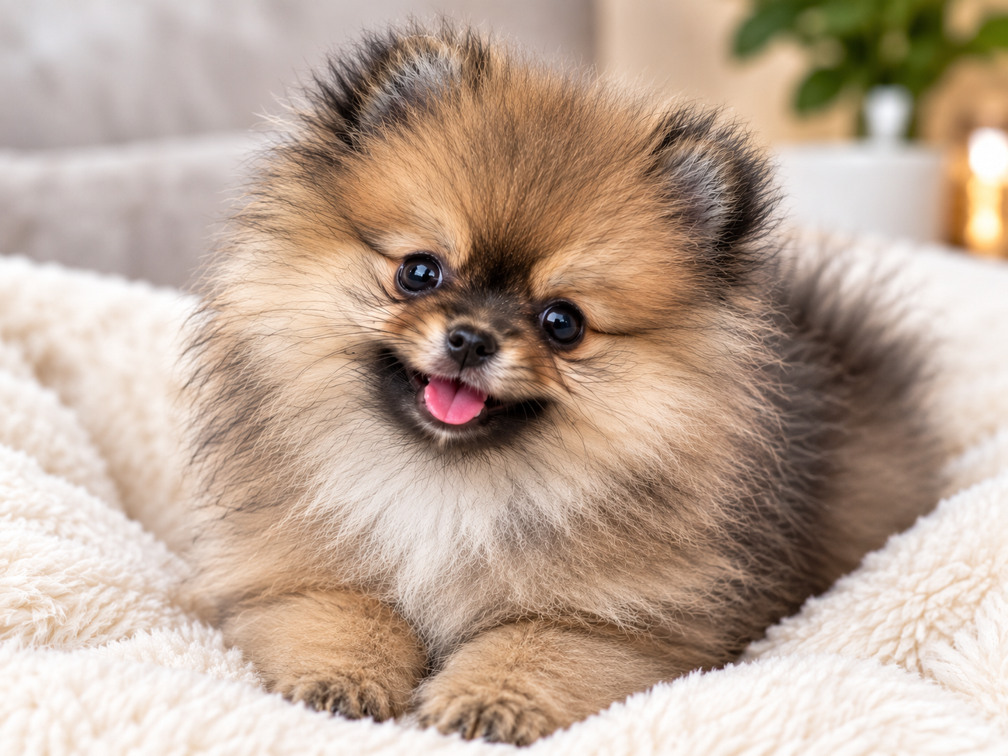 Toy Pomeranian puppy